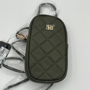 Badgley Mischka Diamond Quilted Crossbody Phone Purse Bag NWT